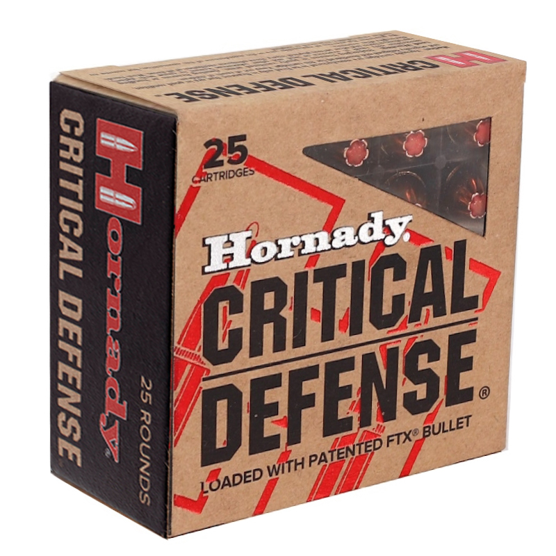 Hornady Critical Defense 9mm Luger Ammo 115 Grain Flex Tip Expan