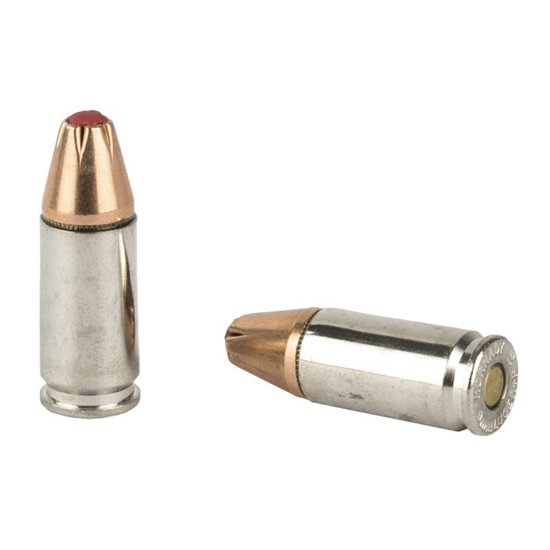 bullet view Hornady Critical Duty 9mm Luger Ammo +P 135 Grain FlexLock
