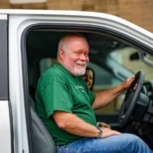 Past winner with truck