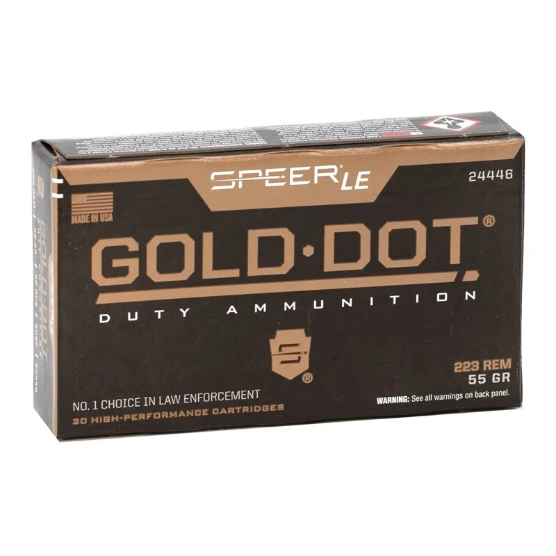 55_Grain_Soft_Point-Speer_Gold_Dot_LE_Duty_223_Remington_Ammo-59031