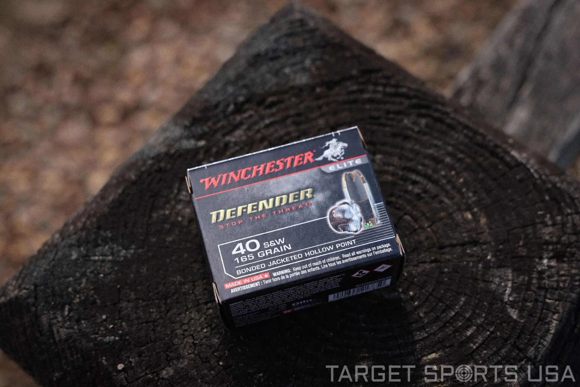 Defender
Winchester Defender 40 S&W 165gr Bonded JHP. 