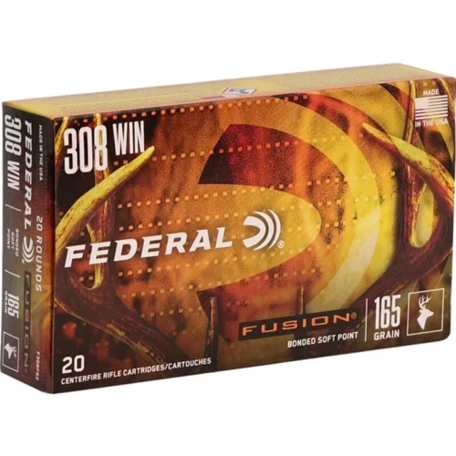 <strong>Federal Fusion 308 Winchester Ammunition 165 Grain Bonded Soft Point - F308FS2</strong>