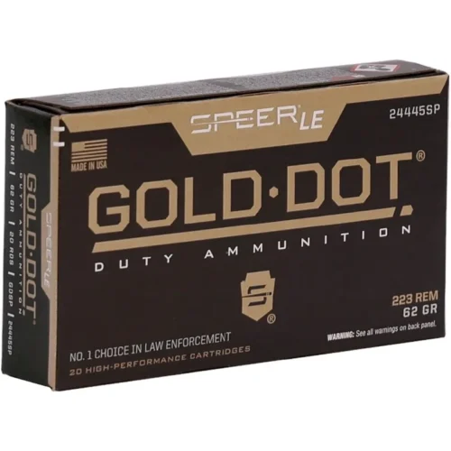 <strong>Speer Gold Dot 223 Remington Ammunition 62 Grain Soft Point - 24445SP</strong>