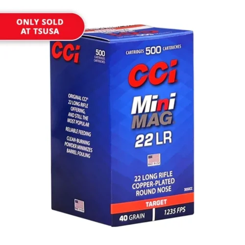 <strong>CCI Mini-Mag 22LR 40 Grain Copper Plated Round Nose 3050CC</strong>