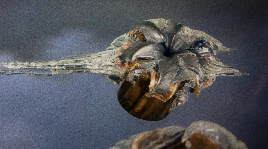 9mm hollow point bullet expands on impact in ballistic gel
