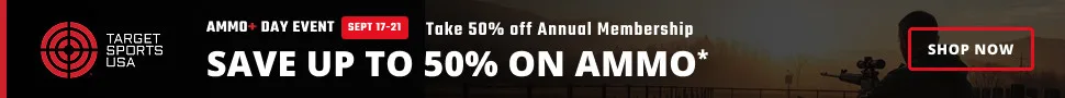 AMMO+ Day Event, Sept 17-21: save up to 50% on ammo and 50% off annual AMMO+ membership. Shop now.